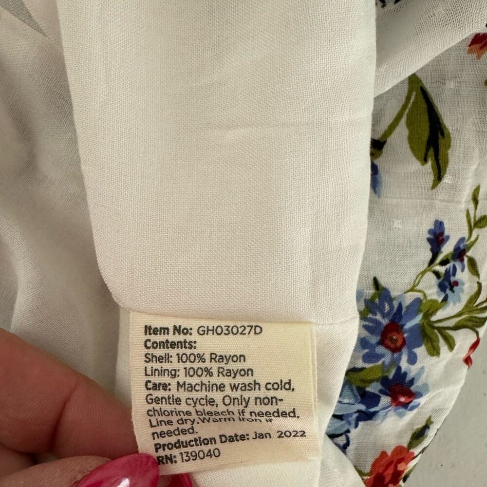 Good Hart Womens Tarpon Spring Knee Dress Size Medium Cottagecore Tea Graduation - Picture 8 of 10